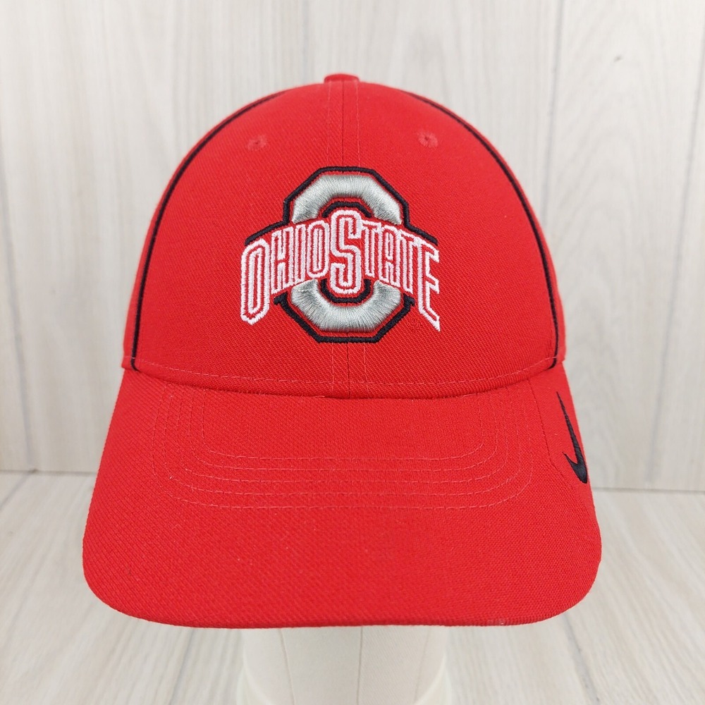Nike Ohio State Buckeyes Hat Mens‎ OSFM Red Legacy 91 Dri-FIT Adjustable Cap